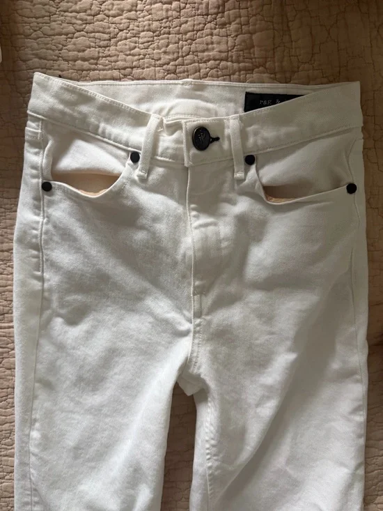 rag & bone Straight Leg White Jeans - Picture 6 of 13